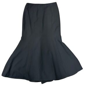 Frascara Black Flared Mermaid Skirt | Size 16 | Made in Canada